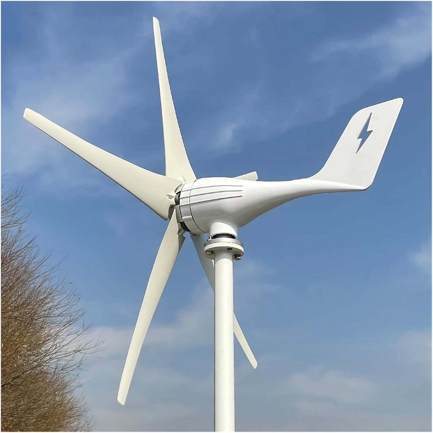 Wind Turbine Generator Kit, 3000w 3/5 Blades Free Energy HIGH Efficient 12v 24v Wind Turbine Nerator for House Supply for Hybrid Solar Wind System(24V,3000W 3blades)