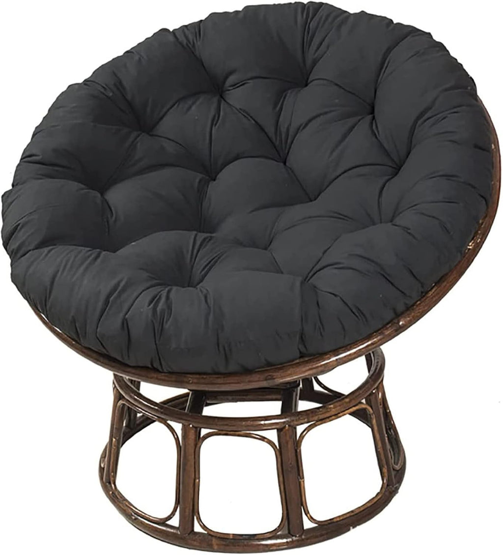 Papasan Outdoor Chair Cushion 110x110cm, Outdoor Cushion for Papasan Round Chair, Garden Swing Cushion Replacement, Soft Thicken Comfy Hanging Basket Chair