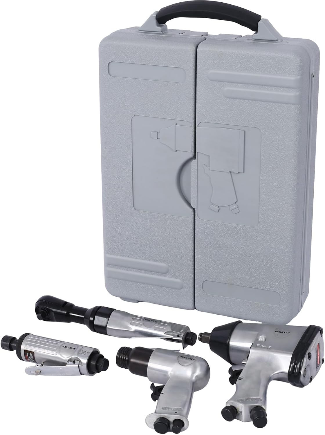71-Piece Professional Air Tool Accessory Kit) - Craftsman Air Tools, Impact Wrench, Air Ratchet, Die Grinder, Blow Gun, Air Hammer, Dual Air Chuck, Tire Gauge, and Accessories (Sliver)
