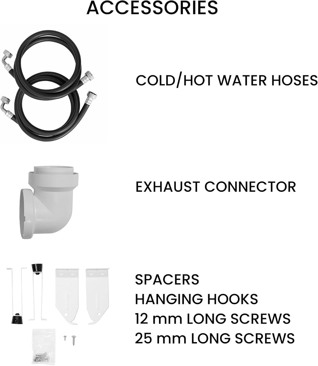 Equator Pet Stackable 13 lbs Washer 1.6cf +3.5cf Vented Sensor Knob Dryer
