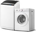 ROVSUN 25LBS Full Automatic Washing Machine and 1.8CuFt Portable Clothes Dryer Set, Compact Laundry Washer and Dryer Combo Set with Stainless Steel Inner Tub, for Apartment, Dorms, Home