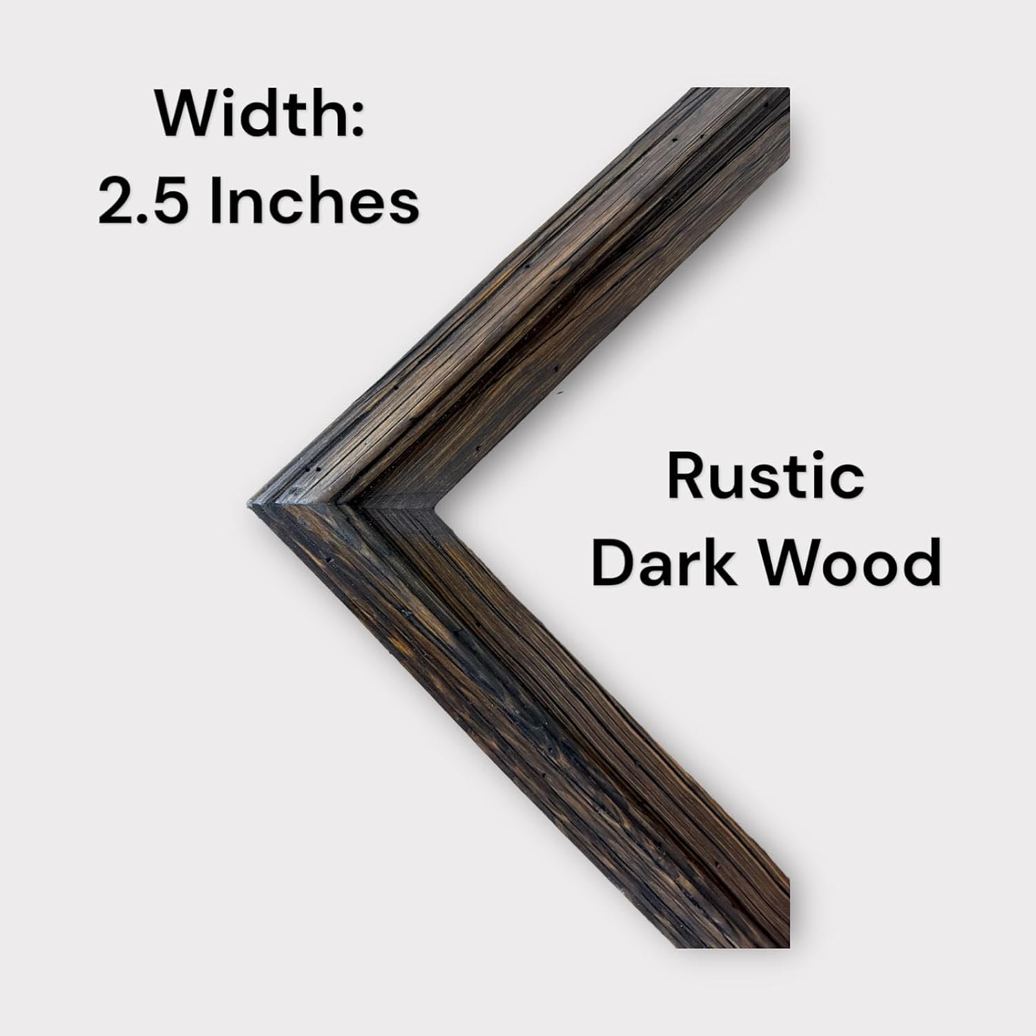 32,43,50,& 55 Inch Handcrafted TV frame for Samsung The Frame TV, Rustic Dark Wood Stain (not for use with other tv models) (43 INCH)