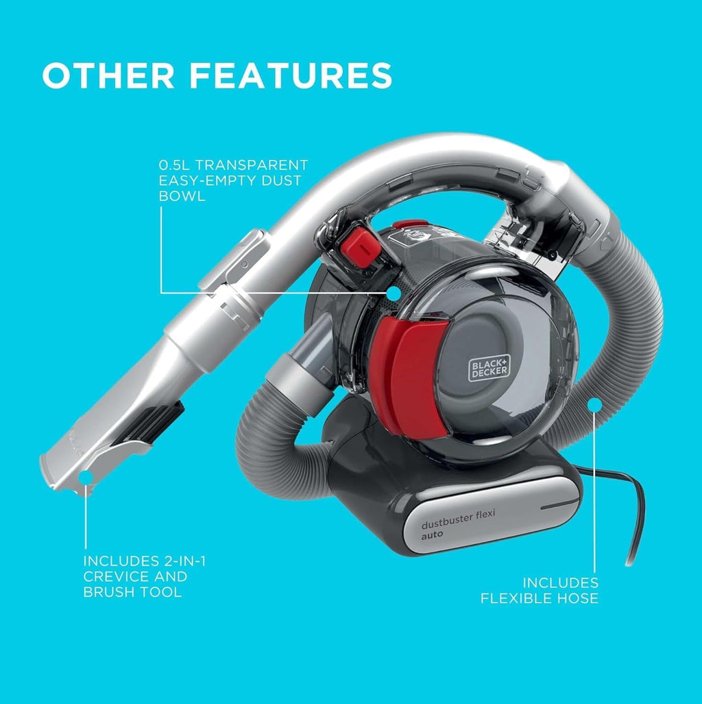 BLACK+DECKER 12 V Flexi Auto Dustbuster