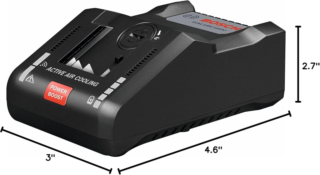 Bosch GXS18V-16N14 18V Starter Kit with (1) CORE18V® 8 Ah High Power Battery and (1) 18V 16 Amp Battery Turbo Charger