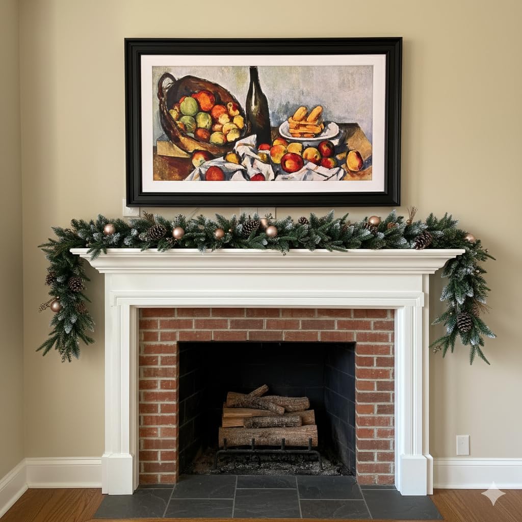 Black TV frame 50' (Linear Noir, 50-LS03) - Compatible ONLY with Samsung The Frame TV and Pro TVs (Fits 2021-2026, LS03A, LS03B,LS03C,LS03D,LS03FA,LS03FW)