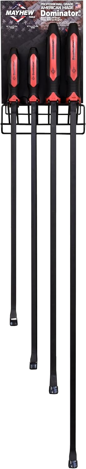 Mayhew Tools 80027 Dominator Large Pry Bar Rack, 8-Piece, multi, one size