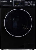 Equator 24' Original 110V Ventless Compact Combo Washer Dryer 1.6 cu.ft./15 lbs FULLY BUILT-IN 1400 rpm in Black