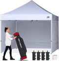 ABCCANOPY Easy Pop Up Canopy Tent with Sidewalls Commercial -Series, White