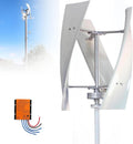 Vertical Wind Turbine Generator for Home 12V 24V 48V 220V with MPPT Low Noise, energy efficient wind power for Farm Garden for Marine,RV,Home,Windmill Generator 15000W-220V