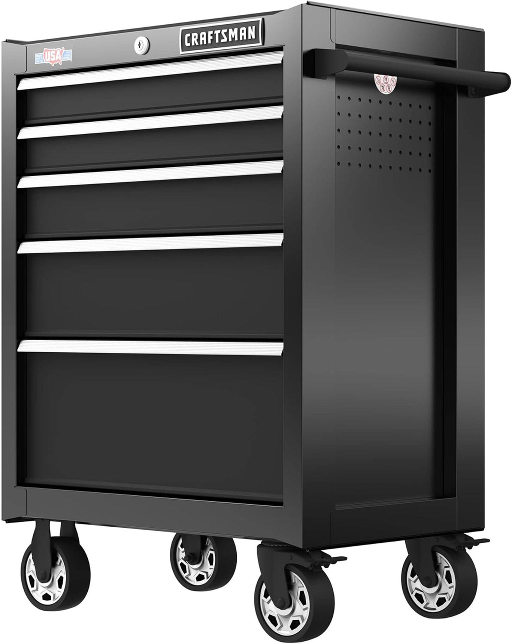 CRAFTSMAN S2000 26IN 5-DRAWER CABINET W/TRAY & HOLDER BK (CMST32752BK)