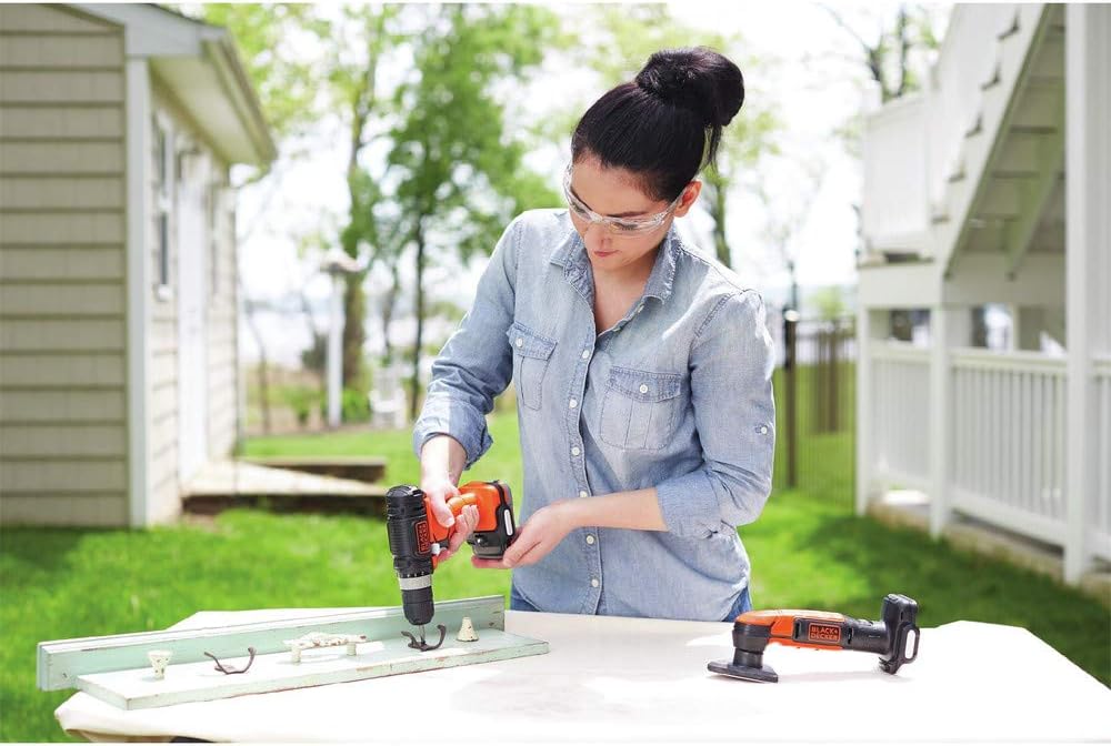 BLACK+DECKER GoPAK 12V MAX* Cordless Drill 4-Tool Combo Kit (BDCK502C1)