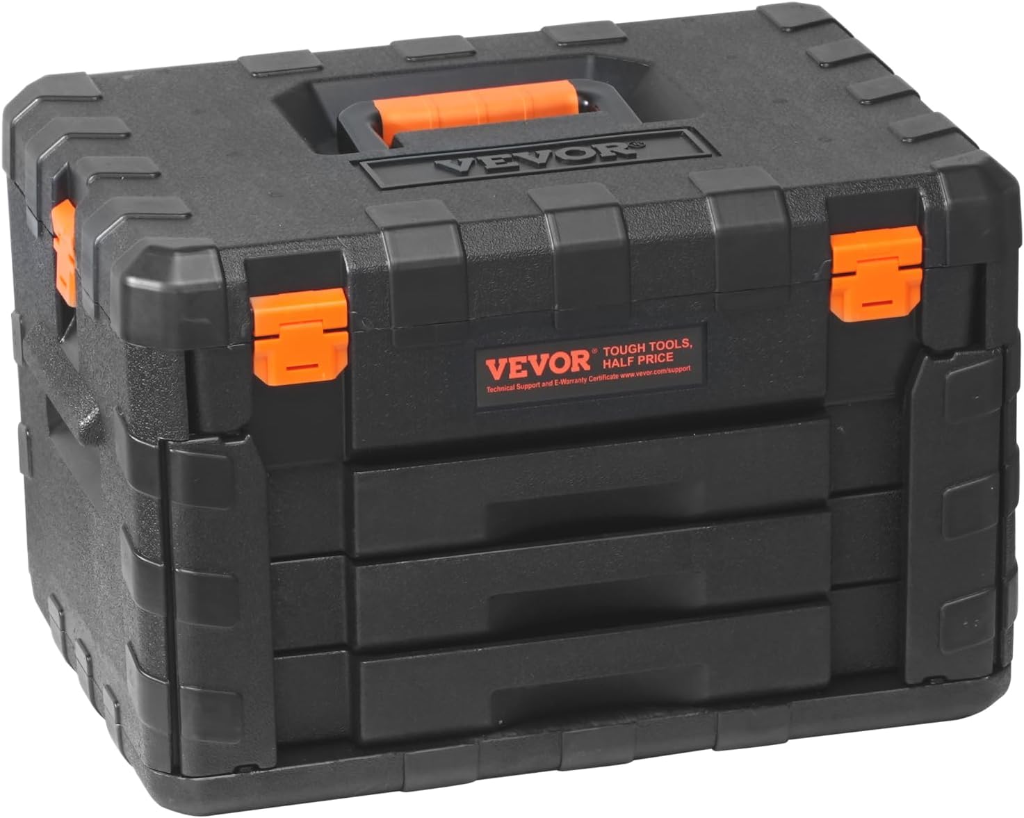 VEVOR Mechanics Tool Set and Socket Set, 1/4' 3/8' 1/2' Drive Deep and Standard Sockets, 450 Pcs SAE and Metric Mechanic Tool Kit with Bits, Hex Wrenches, Combination Wrench, Accessories, Storage Case