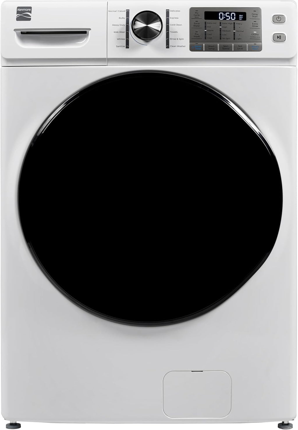 Kenmore 4.5 cu. ft. Front Load Washer with Stain Removing Steam Treatment - Reduce Laundry Time with Accela Wash - LED - ENERGY STAR Certified - White