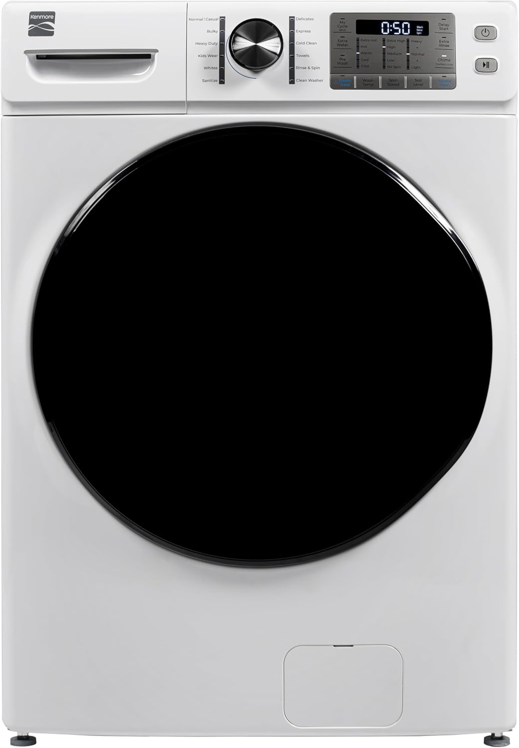 Kenmore 4.5 cu. ft. Front Load Washer with Stain Removing Steam Treatment - Reduce Laundry Time with Accela Wash - LED - ENERGY STAR Certified - White