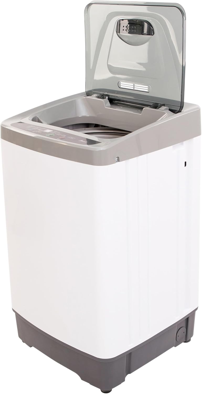 Avanti Portable Compact Washing Machine for Clothes/Laundry, 1.38 Cu. Ft. Capacity, Standard Sink/Faucet Attachment for Apartment, Dorm, RV, 1.38-Cu.Ft., White