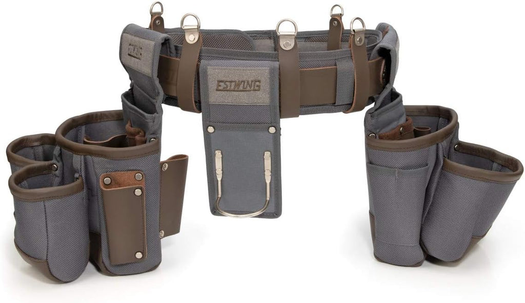 Estwing 13-Pocket Framer's Tool Rig, Durable Construction, Cooling Mesh-Padded Suspenders, Adjustable Padded Belt, Plentiful Storage