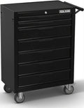 Rolling Tool Chest, 7-Drawer Small Tool Cabinet, Metal Tool Box with Wheels & Locking System, Ergonomic Push-Pull Handle for Garage, Workshop, Warehouse Organizer & Storage