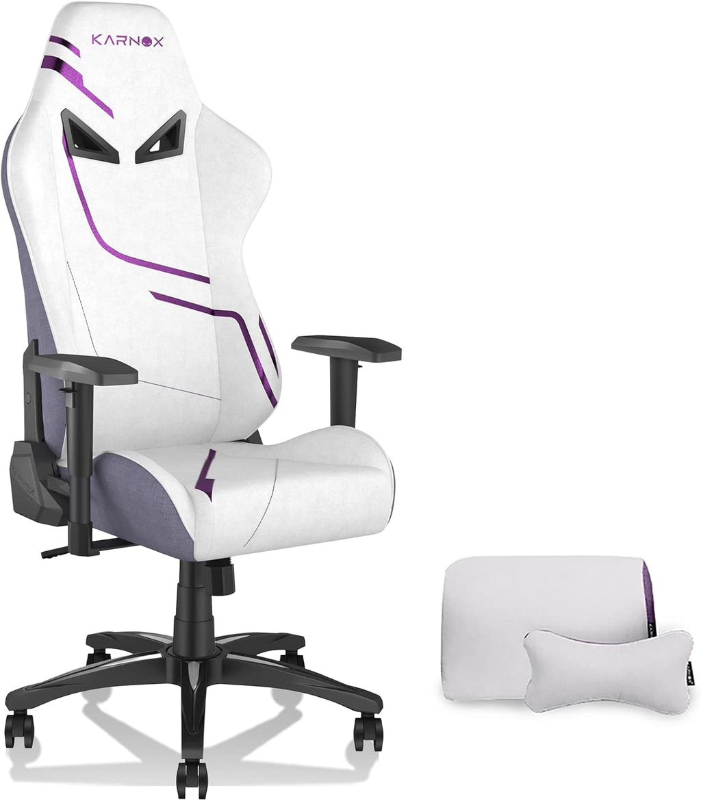 KARNOX Gaming Chair Ergonomic Computer Chair Lumbar Support Office Chair Adjustable Big Tall Reclining Desk PC Chair with Armrest and Headrest for Adults Comfortable Racing Chair (Purple)