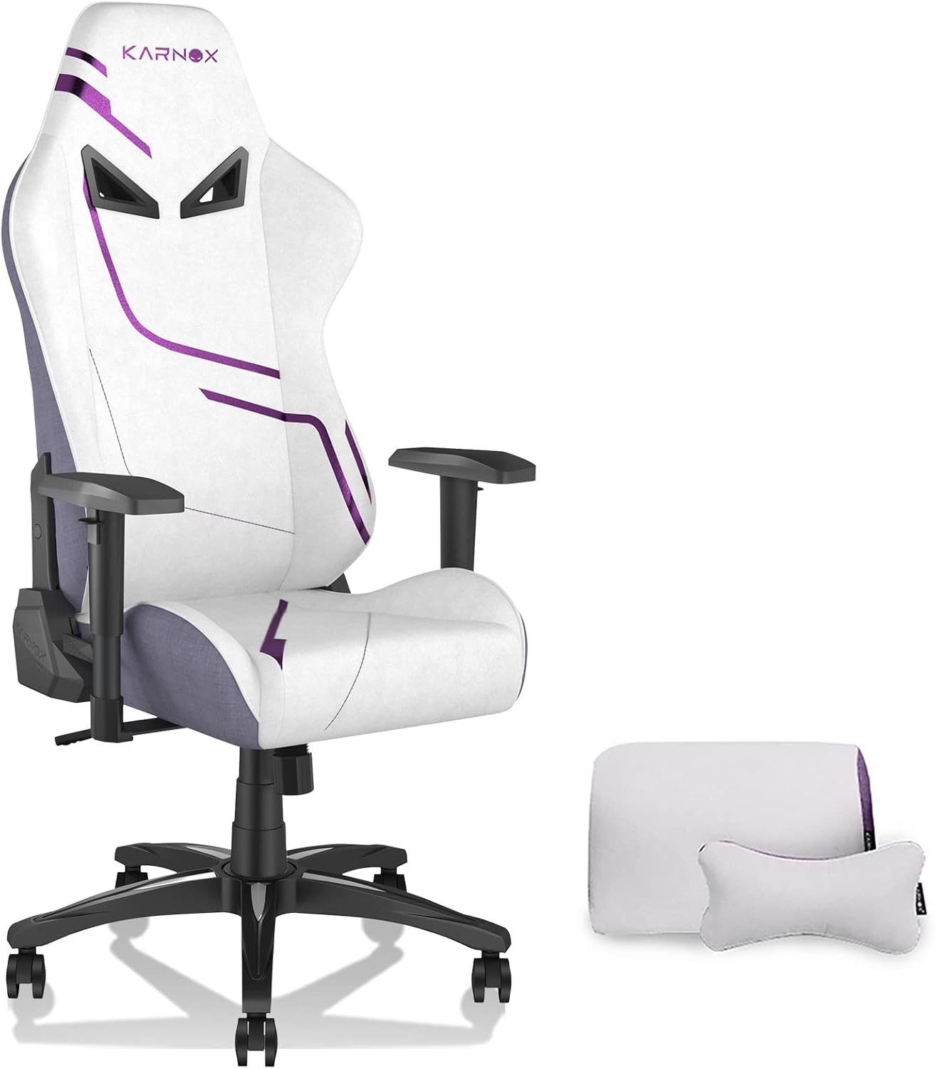 KARNOX Gaming Chair Ergonomic Computer Chair Lumbar Support Office Chair Adjustable Big Tall Reclining Desk PC Chair with Armrest and Headrest for Adults Comfortable Racing Chair (Purple)