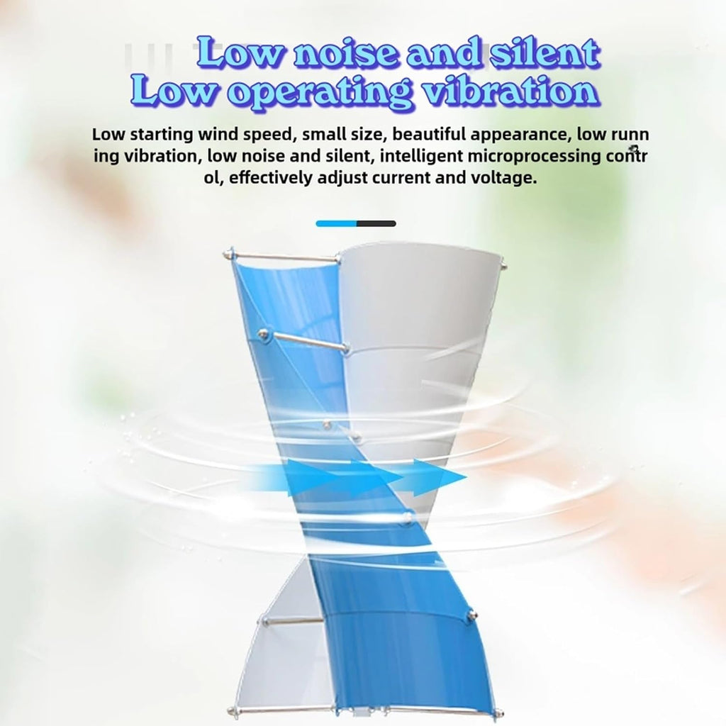 3000W Wind Turbine Generator Kit 12V 24V 48V 96V 120V With 300W Solar Panel And Controller Vertical Axis Wind Turbine Free Energy Windmill Home Use Three Phase Generator(24V)