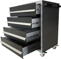 JZD Tool Chests with 4-Drawer Rolling Tool Storage Cabinet,Lock Garage Tool Box on Wheels