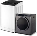 ROVSUN 30LBS Full Automatic Washing Machine and 3.5CuFt Portable Clothes Dryer Set, Electric Laundry Washer and Dryer Combo Set with Stainless Steel Inner Tub, for Apartment, Dorms, Home