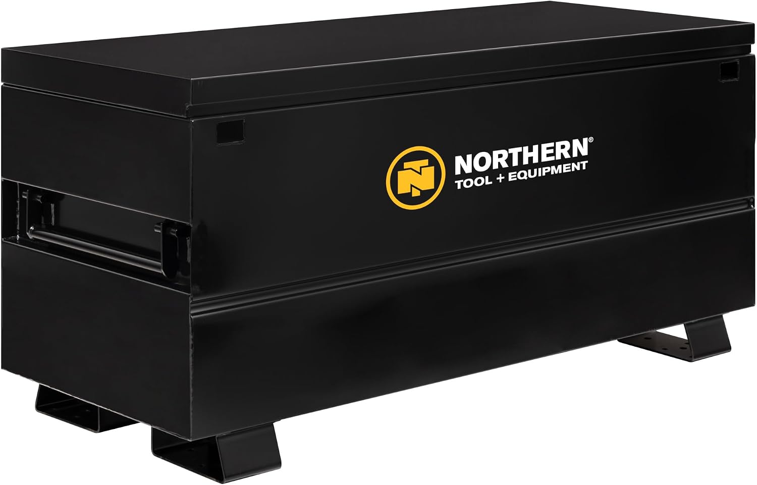 Northern Tool + Equipment. Jobsite Box, Black, 48in.W x 24in.D x 28in.H, Model# 2048-NTE (60 Inches)
