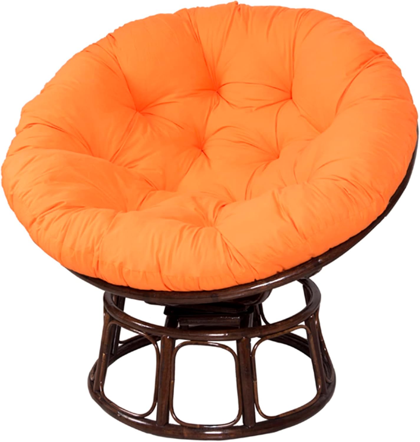 Papasan Outdoor Chair Cushion 110x110cm, Outdoor Cushion for Papasan Round Chair, Garden Swing Cushion Replacement, Soft Thicken Comfy Hanging Basket Chair
