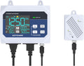 CO2 Controller with Temperature and Humidity Display Day and Night with Relay Function 15ft NDIR Sensor Cable, CO2 Controller for Grow Room, Greenhouse, Grow Tent, Home, Office, Factory