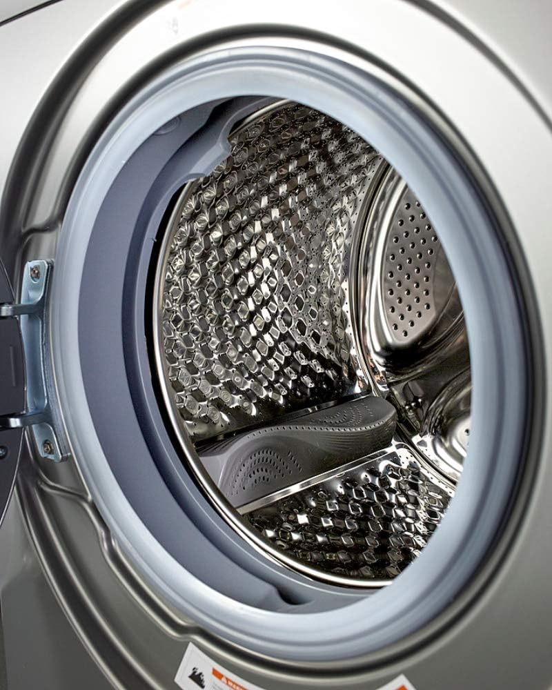 Summit Appliance SPWD2203P 24' Wide 115V Washer/Dryer Combo in Platinum for Non-Vented Use, 2.7 Cu.Ft. Capacity, LCD Display, 16 Wash Cycles, 1300 RPM, Stainless Steel Drum, Child Lock