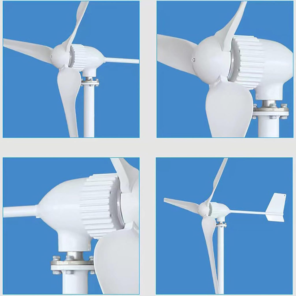 Wind Turbine Generator 3000W High-Power Wind Turbines 48V / 96V Wind Generator Kit with Controller and 3 Blades, Wind Power Generator for Domestic Use, Industry, Ships, Streets, Farms,48v