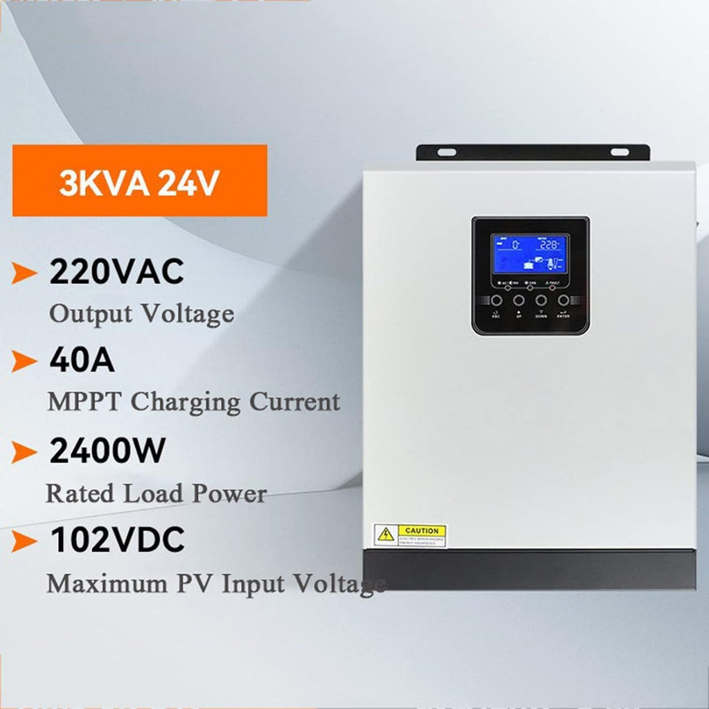3000W Solar Hybrid Inverter Solar Wind Energy Inverter,High Frequency Hybrid Pure Sine Wave Inverter with Mppt Solar Charge Controller
