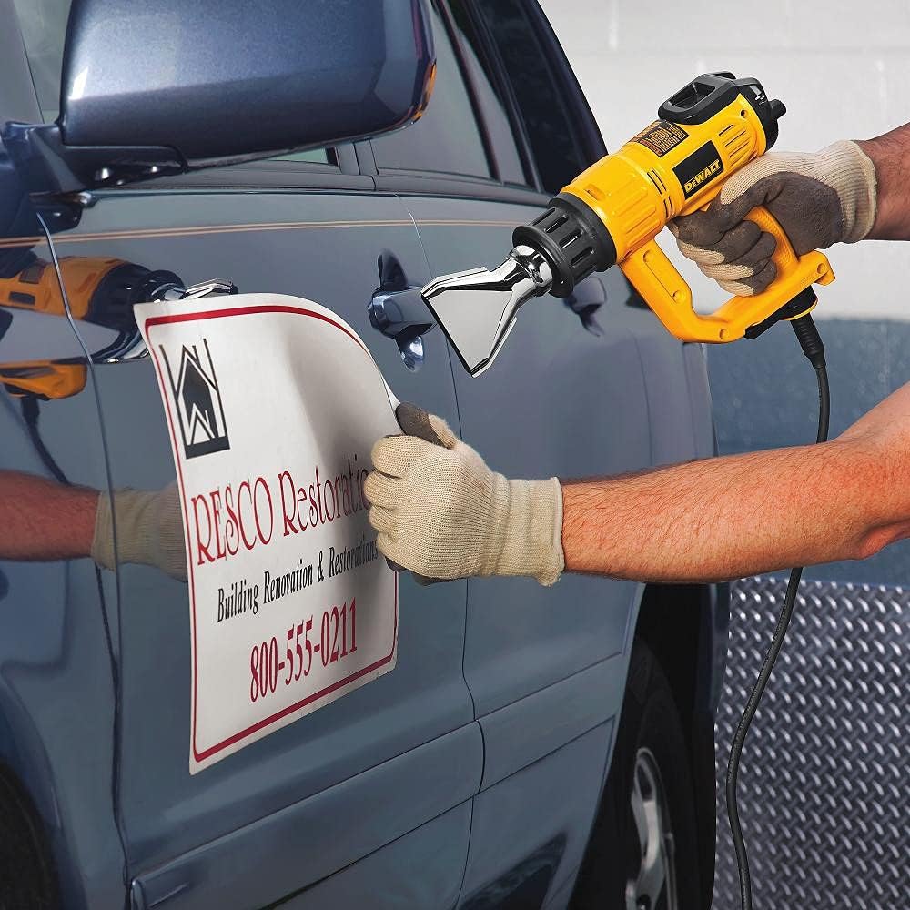 DEWALT Heat Gun with LCD Display & Hard Case/Accessory Kit (D26960K), Yellow