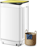 COSTWAY Portable Washing Machine, 7.7lbs Capacity Compact Laundry Washer and Spin Combo with 6 Programs, Built-in Barrel Light, Full-Automatic Washing Machine for Apartments Camping RVs Dorm, Yellow