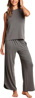 Barefoot Dreams Sand Washed Jersey Cropped Wide Leg Pant Set