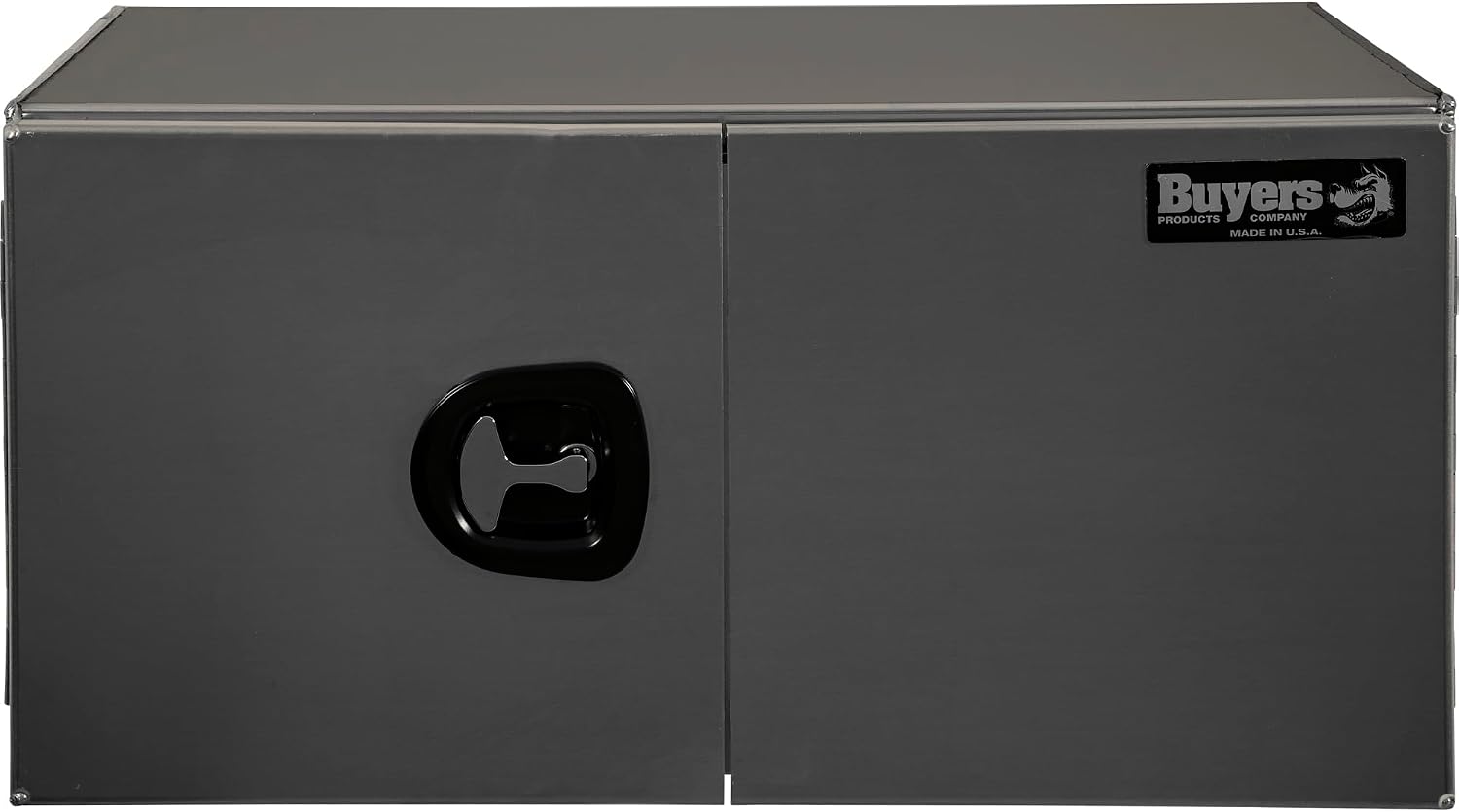Buyers Products 1705410 Silver Pro Series Smooth Aluminum Underbody Truck Box with Barn Door, 18x18x48 Inch, Durable Vehicle Tool Box for Storage and Organization