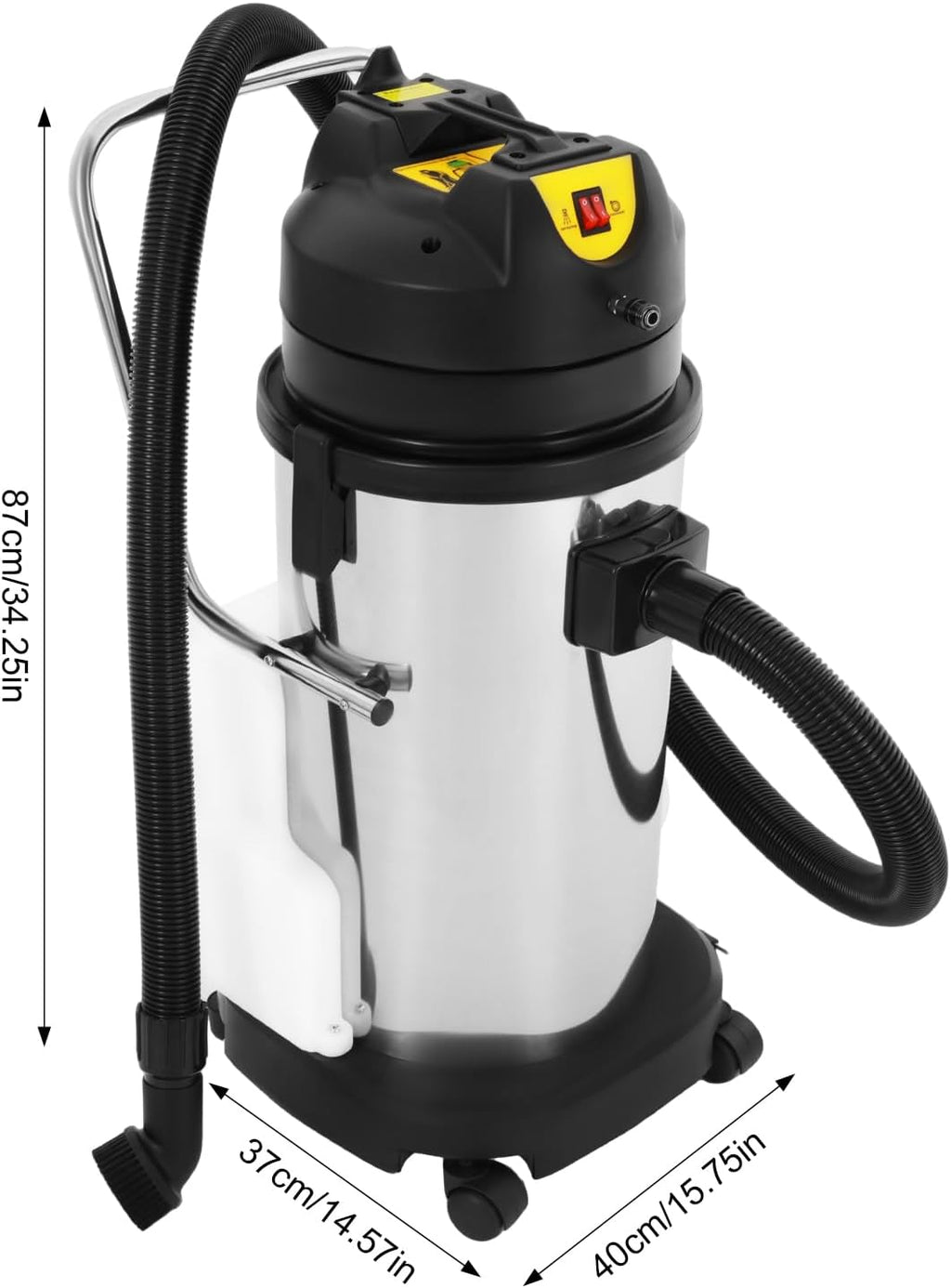 Commercial Carpet Cleaner 1000W 110V 53L/14Gal 3-in-1 Professional Carpet Spraying Floor Brush Cleaner Extractor Vacuum Washing Machine Portable