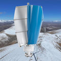 24V,3000W No Noise Outdoor Emergency Wind Turbine Generator, with Controller 2 Blade Blue Spiral Solar Power Generator Kit for Marine, Boat, Farm (12V-48V) (48V)