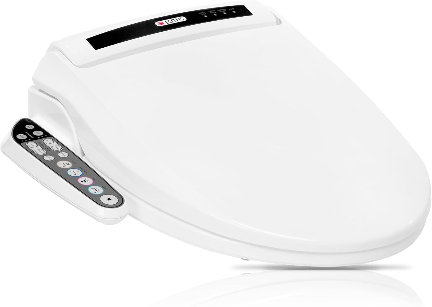 Lotus Bidet ATS-909 Round with Enema Wash (Purestream) for constipation relief, Heated Seat, Multi Modes Wash, Air Dryer, Deodorizer, Easy DIY Installation, Made in Korea