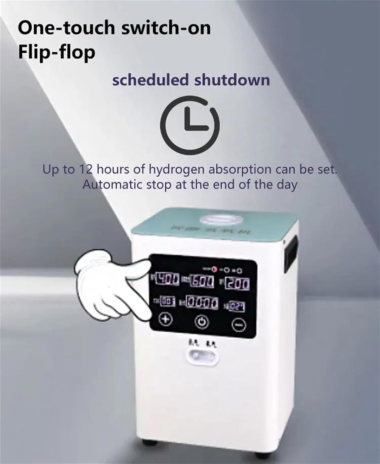 Hydrogen Inhalation Machine, 99.9% Purity Browns Gas Generator with SPE PEM Technology, 2-Outlet H2 Inhaler, Low Noise, for Home White 150ml/min