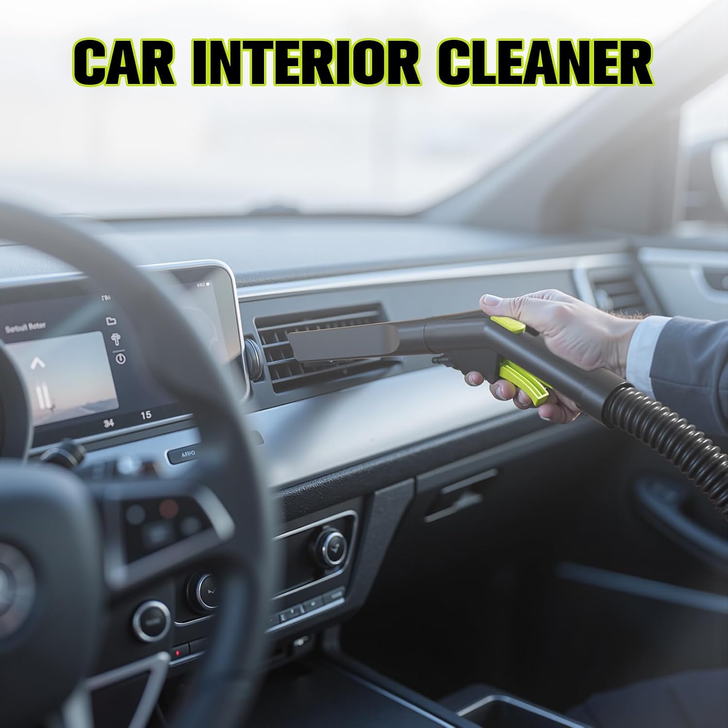 Extractor Vacuum Car Detailing, 4 Gallon Car shampooer Interior Cleaner, 5.5 Peak HP Wet Dry Upholstery Shampoo Vacuum Cleaner, 3 in 1 Carpet Extractor for Home/Shop (YDWM4-S)