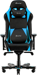 Clutch Chairz - Ergonomic Gaming Chair, Video Game Chairs, Office Chair, High Chair and Lumbar Pillow for Computer Desk - Black/Blue - Throttle Series
