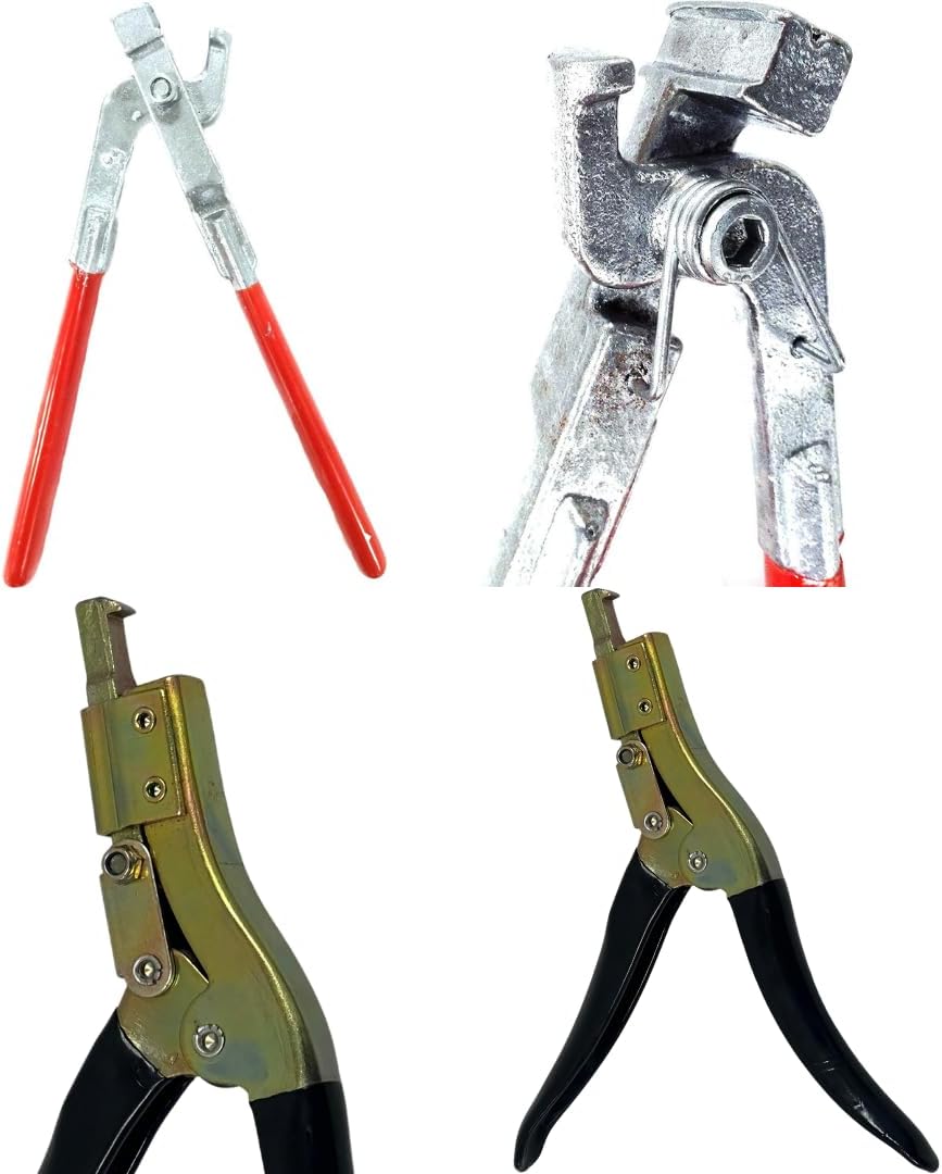 Radiator Repair Pliers & Clamps Bundle- Combo Opening & Closing Pliers and J-Clamps tools for Radiator Repair kit, 3pcs total - AM Worldwide (3 Units)
