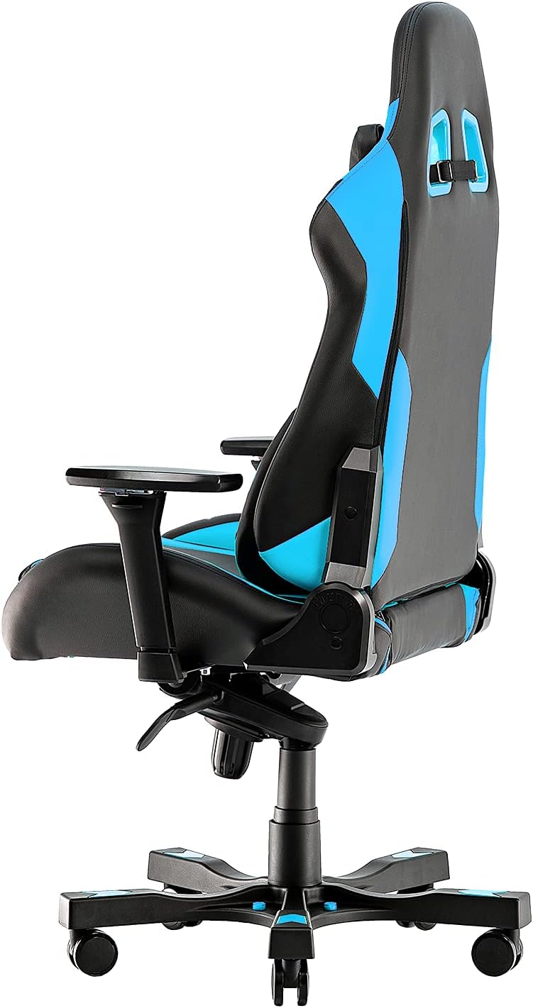 Clutch Chairz - Ergonomic Gaming Chair, Video Game Chairs, Office Chair, High Chair and Lumbar Pillow for Computer Desk - Black/Blue - Throttle Series