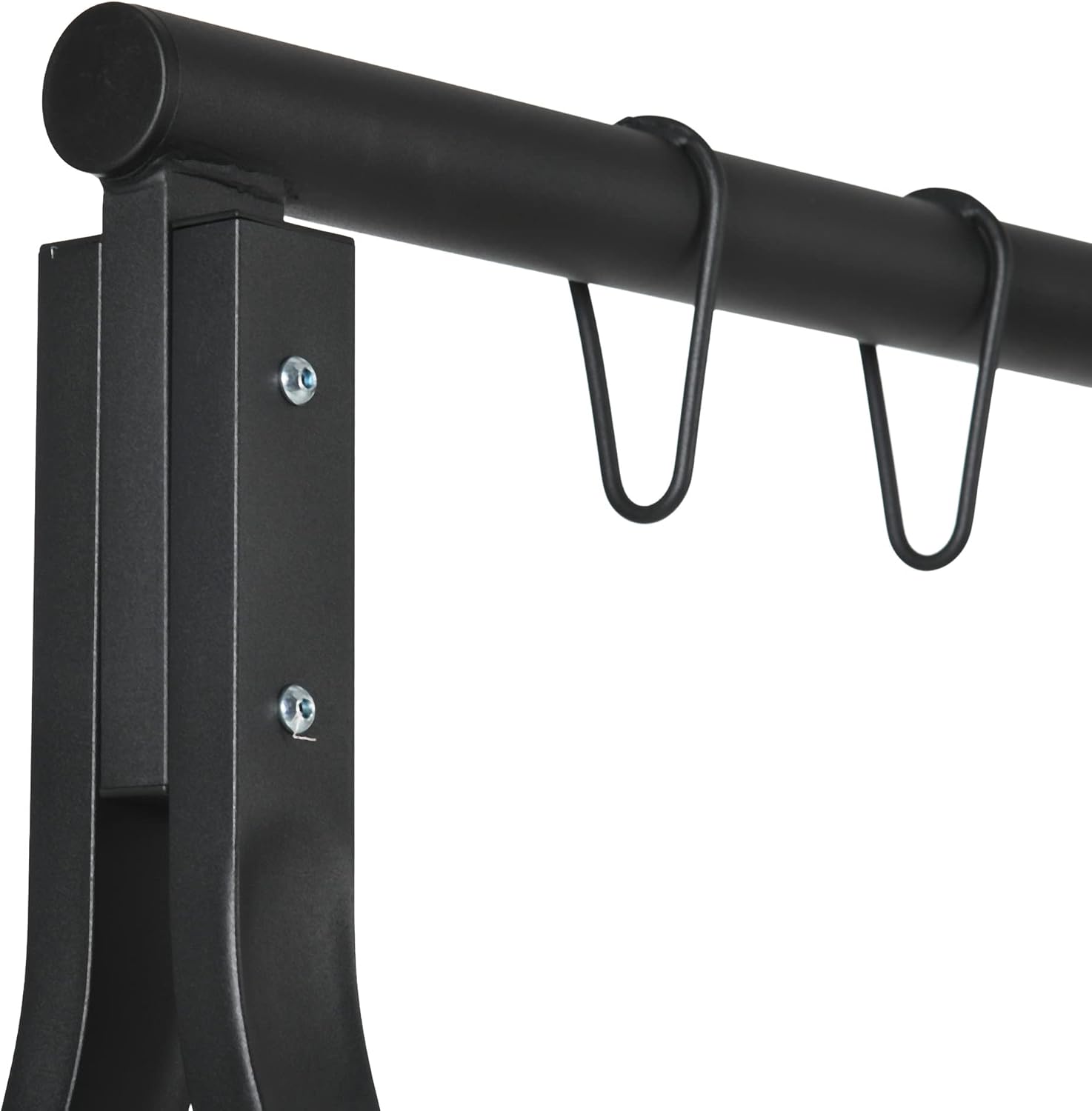 Metal Porch Swing Stand, Heavy Duty Swing e, Hanging Chair Stand Only, 528 LBS Weight Capacity, for Backyard, Patio, Lawn, Playground, Black