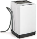 COSTWAY Portable Washing Machine, 11 LBS Full Automatic Portable Washer with 8 Modes, 10 Water Levels, LED Display & Built-In Drain Pump, 1.5 Cu.Ft. Washer & Spinner Combo for Apartment RV (White)