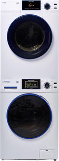 Equator MARINE ANTI CORROSION Stackable Compact Washer 1.6cf+Sensor Dryer 3.1cf 110V