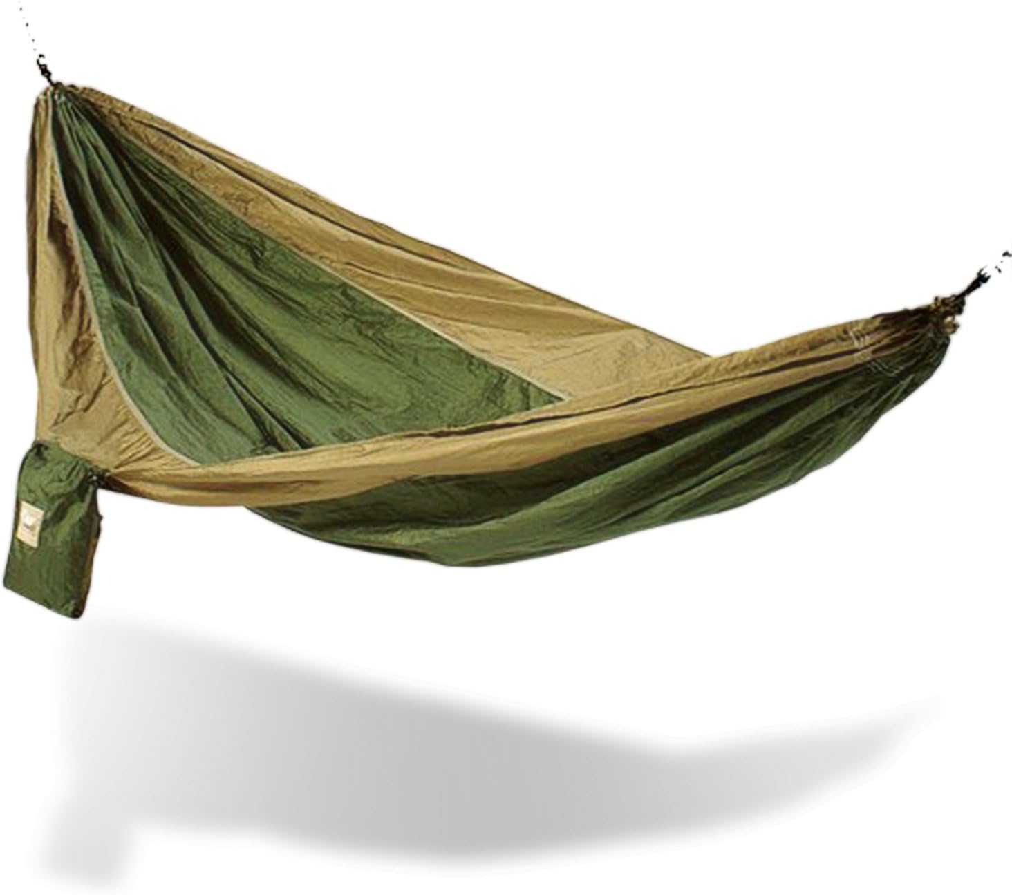 41536203-KP Parachute Hammock Hitch Stand with 2 Cradle Chairs and Army Green/Brown, Camo