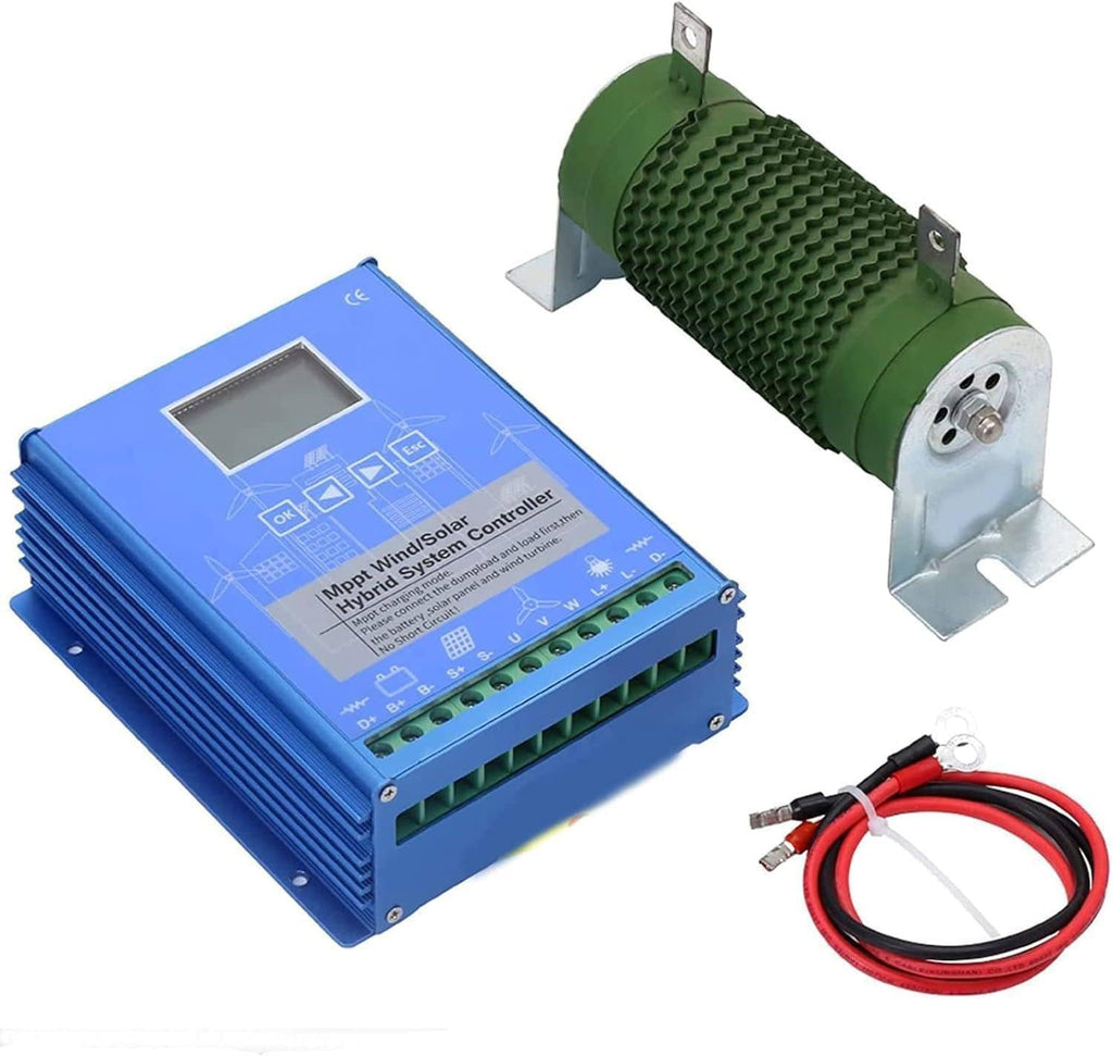 Wind Solar Hybrid Charge Controller 3000W-12000W 12V/24V/48V Auto Switch Regulator MPPT Wind Solar Hybrid Boost Controller for Wind Turbine Generator Charger Battery 48V-6000W