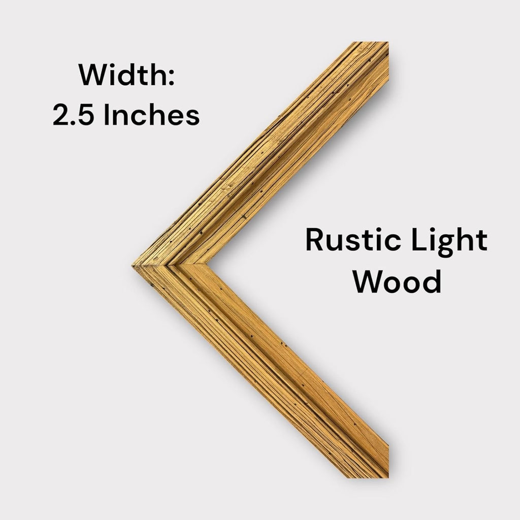 32, 43, 50 & 55 Inch Handmade rustic wood frame. Only works for Samsung The Frame TV and Pro TV. Light Wood Stain (not for use with other models) (50 Inch)